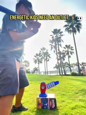 Parents, you need this! An automatic baseball launcher – no pitcher needed, kids can practice hitting on their own, improving hand-eye coordination. Stop worrying about your child glued to their iPad all day; this lets them play outdoors. The promotion ends soon, don't miss out!#boymom #kidsactivities #screenfree #baseball #baseballboys 