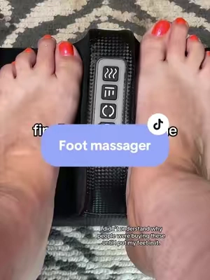 If you're on your feet all day, this heated foot massager might become your favorite part of your nighttime routine! 🦶✨ With adjustable intensity, heat, and a relaxing massage, it's the perfect way to unwind after a long day. #GoodwillStore #TikTokMadeMeBuyIt #FootMassager #SelfCareEssentials #TikTokShopCreatorPicks