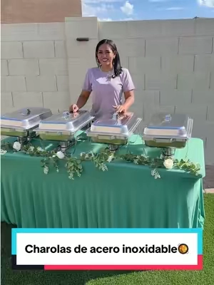 Respuesta a @Santos Bernal charolas acero inoxidable de 9Qt estilo buffet para mantener los alimentos calientes en tus de fiestas #foodwarmer #holidayhacks #Foodie #BlackFriday #tiktokshopcreatorpicks 
