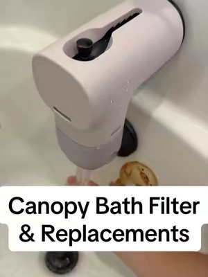 Canopy bathtub filters have been a answered prayer for my little girls sensitive skin. I hope other moms out there will try this and see if it works. I bought so many different bath products thinking they were the cause. Turns out it was the water all along. #canopybathfilter #waterfilter #babymusthaves #momfinds #sensitiveskin 