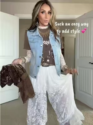 These lace-trim bloomer pants are bringing that vintage feminine style back.. and I’m here for it. 😍😍 The flowy fit, beautiful lace detailing, and rich color make them so fun to style with boots, sweaters, cardigans, or a simple top. 🤌 Proof that some styles are just too good not to come back. 🤎 #falltrends #VintageStyle #BohoFashion #Over40Style #Over50Style 
