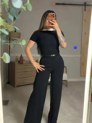 Jumpsuit hermoso! El cinto es ajustable #Tiktokshopcreatorpicks #falldealsforyou #OOTD #jumpsuit #outfit 