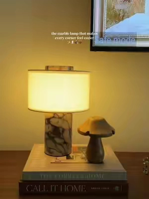 this marble lamp adds the perfect warm glow and makes the entire space feel so cozy✨  #marblelamp #lamp #rechargelamp #homedecorfinds #homefinds  