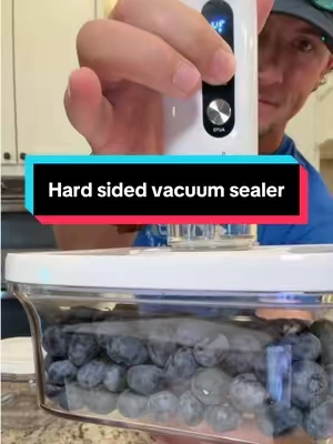 Hard sided vacuum sealer to help even soft food last up to 5x longer and ultimately save you a ton of money. #vacuumseal #foodstorage #KitchenHacks #kitchengadgets #tiktokshopcreatorpicks 