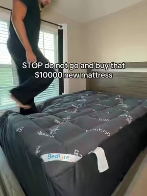 Save so much money instead of buying a new mattress and it feels amazing #bamboomattresstopper #hotelbed #sleep #mattress #mattresstopper 