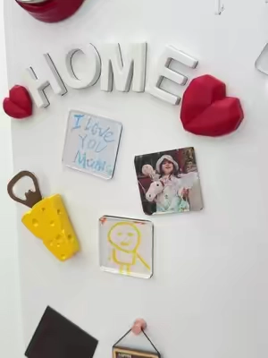 I will never throw away my kid’s artwork ever again after this! 🤩 #MomHacks #KidsArt #DIYGifts #CustomMagnets