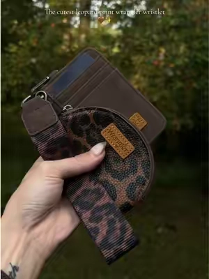 The cutest leopard print wrangler wristlet from @Rustic Charm Bootic #wristlet #leopardprint #wranglerwallet #wallet #tiktokshopcreatorpicks 