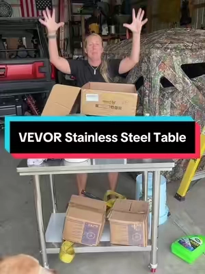 VEVOR Stainless Steel Table @VEVOR Home Improvement #stainlesssteeltable #workbench #portabletable #table #vevor 