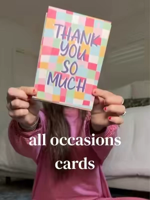 The “I need a card for ___” panic is officially solved 🫣👏 110 cards with so many different designs, plus envelopes and stickers, all ready to go whenever you need one! @Decorably US #birthdaycard #thankyoucards #holidaycards #cards #congratulations 