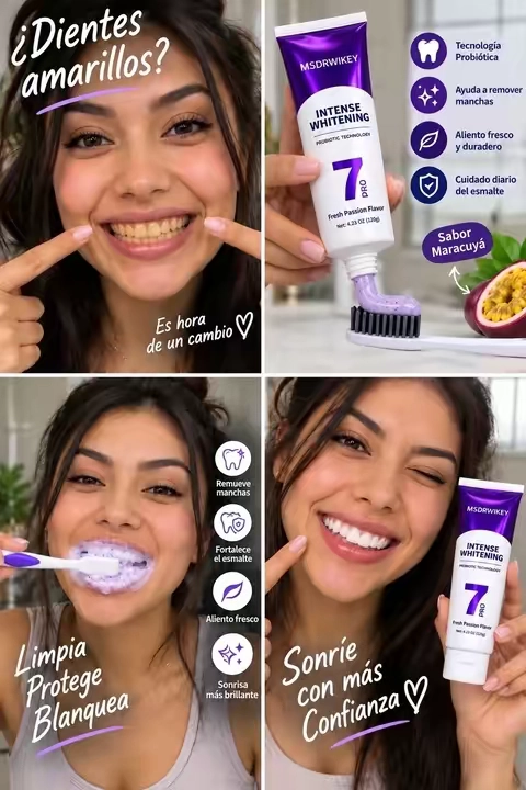 Tienes los dientes amarillos? Trata la pasta coreana misma sonrisa sonrisa más blanca.