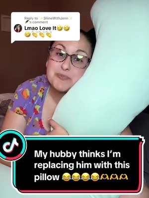 Replying to @✨ShineWithJenn✨🪶 My hubby thinks I’m replacing him with this pillow 😂😂😂😂🫶🫶🫶 @Mellow Sleep Global #mellowsleep #fullbodypillow #bodypillows #bodypillow #pillows 