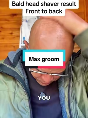 Now this gives you a great head shave.#maxgroom #baldheadshaver #headshaver #headshaving#mensgrooming