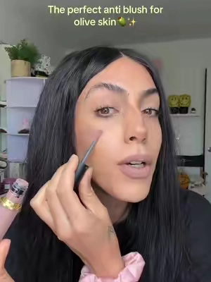 The perfect anti-blush for olive skin 🤎  @M·A·C Cosmetics Powder Kiss Lip + Cheek Mousse in It’s Personal gives that muted, effortless flush without pulling too pink. #MACCosmetics #oliveskin #antiblush #blushtrend #tiktokshopcreatorpicks 