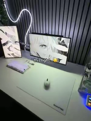 ouuuu shiii #monitorlight #light #lighting #setup #desksetup 