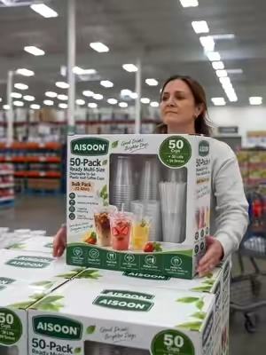 ¿Ya conocías estos vasos desechables con tapa y popote? Este paquete incluye 50 vasos de plástico transparente en diferentes tamaños, perfectos para café helado, agua, bebidas con electrolitos, malteadas y hasta té de burbujas gracias a sus popotes gruesos. Ideales para tu barra de café en casa o para llevar tus bebidas frías a donde quieras. #vasosdesechables #caféhelado #bebidasfrías #popotes #barradecafé