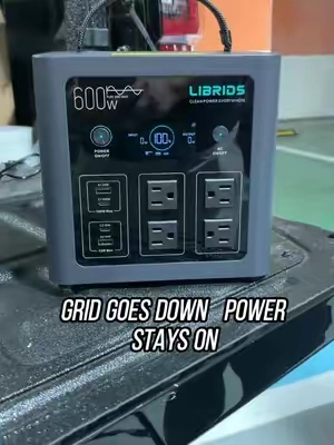 Ditch the loud, smelly gas generator! This clean battery station runs silently inside your house. ⚡🌩️#powerstation #poweroutage #campinggear #tiktokshop #tiktokshopstockup