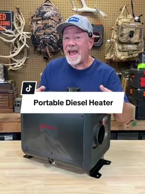 HCALORY Upgraded 8KW All-in-1 Aluminum Toolbox Diesel  Heater (110/12/24V) with App Temp Control, CO Alarm, Wireless Temp Sensing, Altitude Auto Mode, 7.5l Capacity, 90mm Size, Includes Pipes, -40~+50°C, 0.12-0.36L/h for RV, Off-Grid Trips #dieselheater #heater #portableheaters #tiktokshopcreatorpicks #tiktokshoprestock @Banggood 