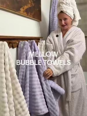 Luxury bathroom has entered the chat 🫧🛁 @Mellow Sleep  #mellowsleep #mellowbubbletowels #bubbletowels #mellowbathcollection #bathtowelset 