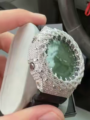 Best moissanite case out there #watch #case #moissanite #bussdown 