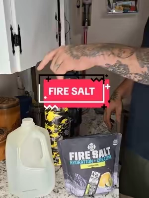 ONE drink, two purposes- #firesalt #stayhydrated  #creatine #hydration #electrolytes 