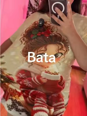 Bata con diceño navideño muy cute  . . . #tiktokshopcreatorpicks #tiktokshopstockup #bata#chrismas #batadecasa 