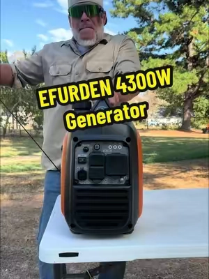 Efurden 4300 Watts Portable Inverter Generator #efurden, #generator, #backuppower, #rvlife, #tiktokshopstockup 