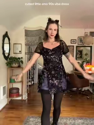 Apparently it’s also from some movie but whatever #minidress #90sfashion #alternativestyle #halloweencostumeidea #darkaesthetic