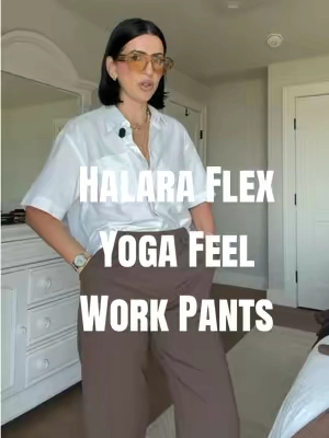 You’re going to want multiple of these! 🍫🍸 @Halara @Halara Glam #halara #halarapants #halaraworkpants #daystretch #halaraeveryday 