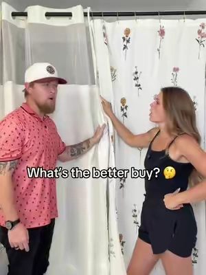 She didn’t stand a chance… #bathroom #homedecor #showercurtain #homeessentials #tiktokshopstockup 