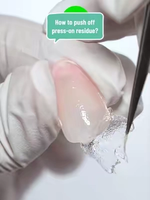 Still pushing off press-on residue like this? 😳💅 Here’s a gentler way to clean up and keep your press-ons looking fresh ✨ 🛍️ Find the tools I used in our shop! #melodysusie #nails #nailart #nailtools #nailtok 