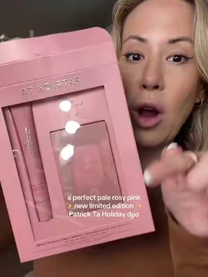 @Patrick Ta Beauty the softest perfect pale pink 💕 #patricktaholiday #beautyholidaygifts 