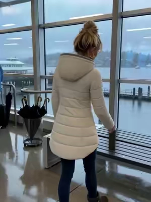 The coat that actually keeps me dry and warm during rainy commutes 🌧️#wintercoat #coat #winterfashiontrends #wintercommute #tiktokshopstockup 