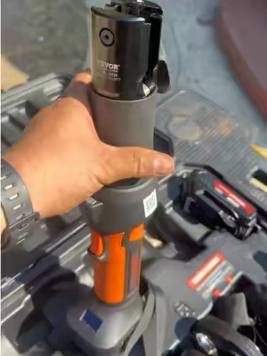 Cordless Pipe Crimping Tool Kit Pro Press Copper Fittings Fast Plumbing Install Power Tool #TikTokshopCreatorPicks #TikTokShopSpringGlowUp #Greenish #PlumbingTools #PipeCrimper @VEVOR Home Improvement 