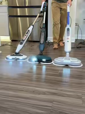 Who’s got the best spin mop? 🤔 #sweetcrispy #vacmop #steammop #spinmop 