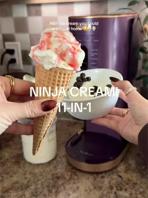 Actually drooling rewatching this 🤤 @Ninja Kitchen  #ninjakitchen #ninjacreami #ninjacreamixl #icecreammaker #homemadeicecream 