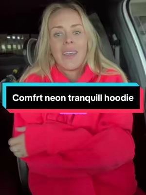 Burry me in this @comfrt neon tranquil hoodie. Is this not the most amazing color?! #comfrthoodie #oversizedhoodie #anxietyrelief #weightedhoodie #comfrtclothing 
