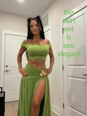 💚✨ #twopieceset #elegantset #matchingset #partyset #goingoutoutfit 