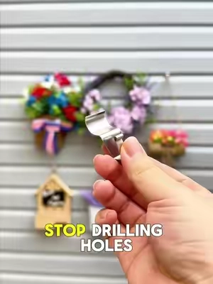 Halloween lovers! Stop drilling holes into your vinyl siding just to hang decor! Grab these durable stainless steel hooks! No tools needed, no drilling, no damage. #vinylsiding #tiktokshopstockup #halloweenfinds #christmasfinds #tiktokstockup 