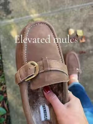 So cute and comfy! #mules #shoes #fallshoes 