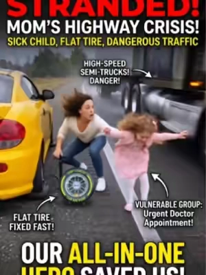 “My husband’s out of town,and my tire’s flat…”She’d already been stuck for almost an hour.Then I heard about the appointment.#toolupgrade #tiktokshop #travelgear #helpinghand #survivalgear 