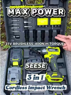 LIMITED-TIME SALE! 🚨 A hefty, impressive kit that any DIYer or gearhead would love to unwrap this Halloween. The ultimate Halloween gift for the one who fixes everything—even a haunted house. 🎃👻🔧#tiktokshopfalldealsforyou #impactwrench #powertools #Gift #SEESESuperBrandDay 