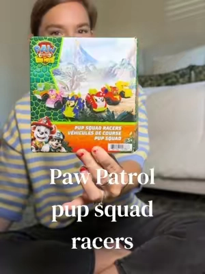 For the little ones who are obsessed with Paw Patrol 🐾🦖 This Dino Squad set gives them six vehicles to race, play with, and take on their own rescue adventures! @QVC, Inc #pawpatrol #pawpatrolmovie #boymom #toddlertoys 