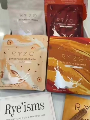 NEW superfood creamer variety pack from ryze. you’re getting 4 flavors for that price #ryze #mushroomcoffee #coffeecreamer #creamer #falldealsforyou 