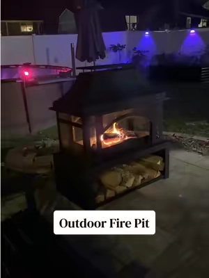 Forever a fall girlie 🍂🍁 #bonefire #sweaterweather #fallvibes #backyardgoals #outdoorfirepit 