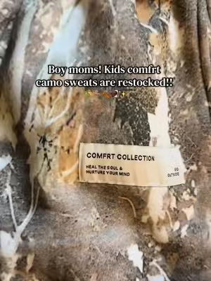 Who else is taking advantage of the sales going on right now?! 🔥 #comfrtcamo #comfrtkids #kidssweatpants #kidshoodie #countryboys @Comfrt 