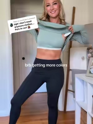 Replying to @Juneflower but it COVERS THE 🍑 + a BUILT IN BRA 👏🏼👏🏼👏🏼 In a size small 140lb, 34B, 5’6” @Halara_official #halara #halaralistens #autumnoutfits #womenstop #builtinbra 