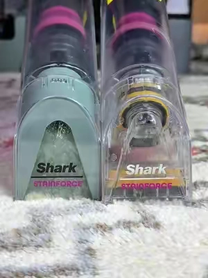 What’s the difference between the green and clear stainforce? #stainremover #stainforce #shark #tiktokshopstockup 