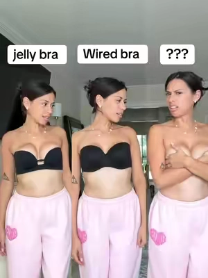 Lift, shape, & comfort ☁️ #jellybra #straplessbra #luckmeey 