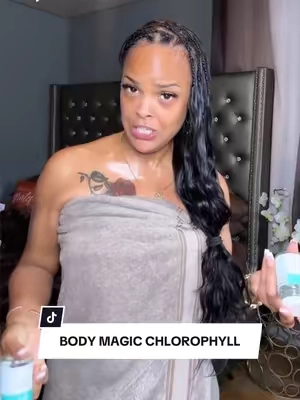 Replying to @Gaby💜🦋 When you said your sweat smells SWEET after the gym, I said baby THAT’S what I’m talking about 😂🍭🌿 If you’ve been looking for something to add to your body freshness routine, Body Magic has definitely been making the girls talk. I’mma link it. @Her Fantasy Box  #bodymagic #chlorophyll #bodyodor #selfcareroutine #femininehygiene 