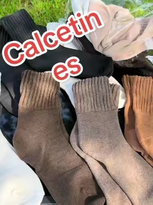 🧦😡Este año no las compro CARAS😤🙂‍↔️…. 5 pares de calcetines lisos para mujer, de media pantorrilla, suaves, cómodos y calentitos. Ideales para uso diario en primavera. Fabricados en poliéster. @Yuppa shop #tiktokshopstockup #blackfriday #calcetines #socks 